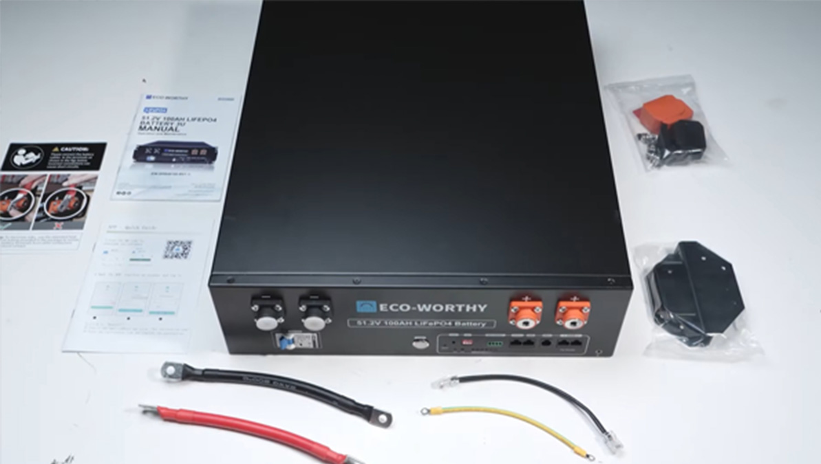 Desempaquetado | Batería para rack de servidor ECO-WORTHY de 51,2 V y 50 Ah